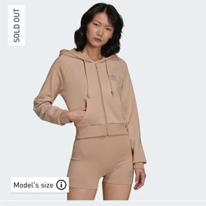 Adidas 2000s luxe cropped track top and pant